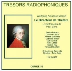 CD Trésors radiophoniques - Mozart - Le directeur de théâtre ORTF 1958